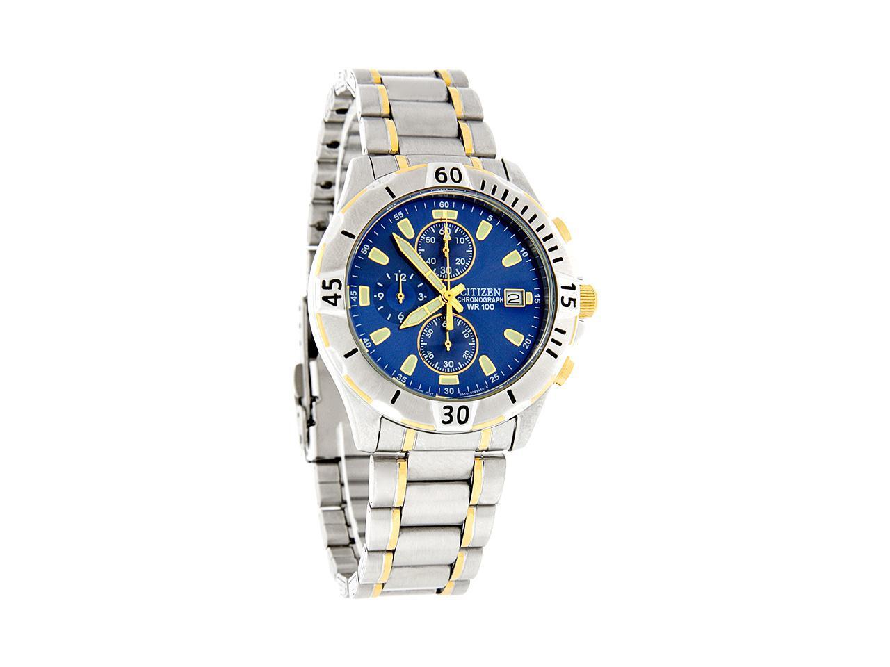 citizen quartz two tone watch
