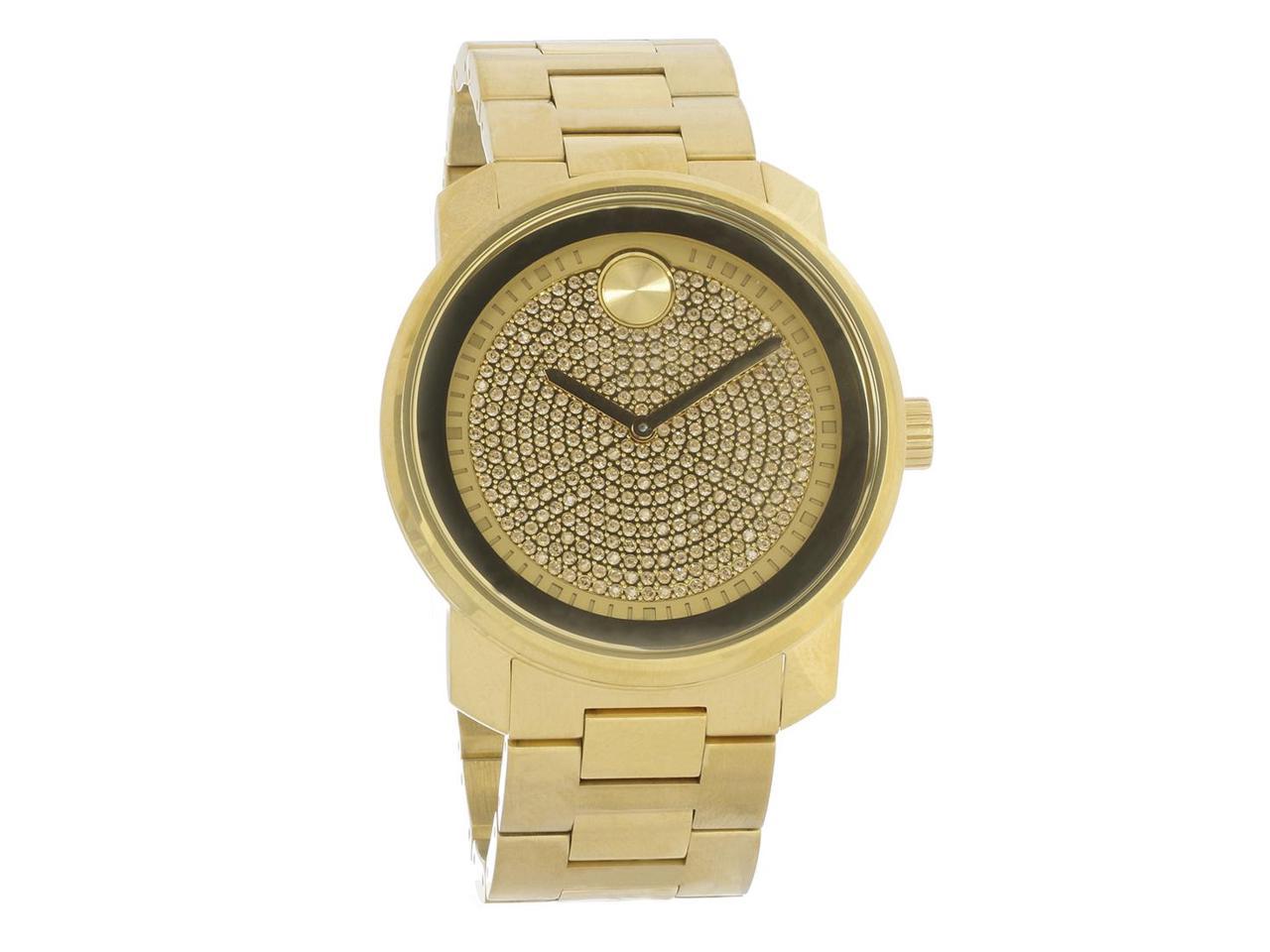 Movado Bold Series Mens Gold Tone PVD Steel Swiss Quartz Watch 3600665 ...