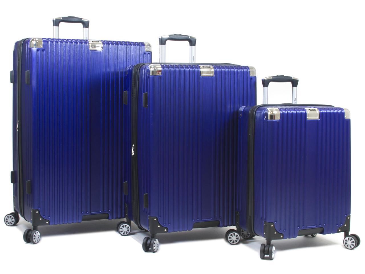 navy luggage set