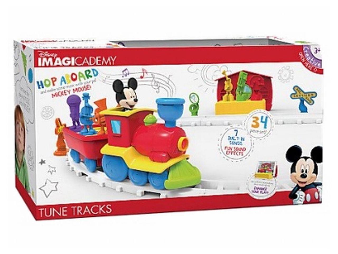 imagicademy tune tracks train playset musical mickey mouse fun