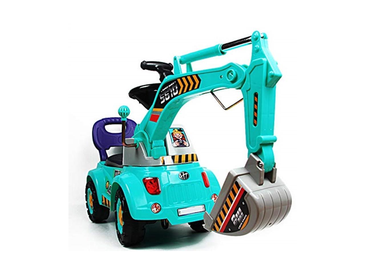 Details about   POCO DIVO Digger Scooter Pretend Play Truck Pulling cart Ride-on Excavator 