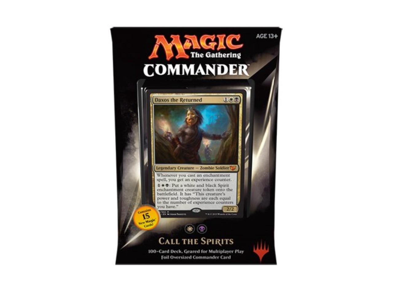 MTG Commander 2015 Edition Magic the Gathering - Call the Spirits White  Black Deck New Sealed - Newegg.com