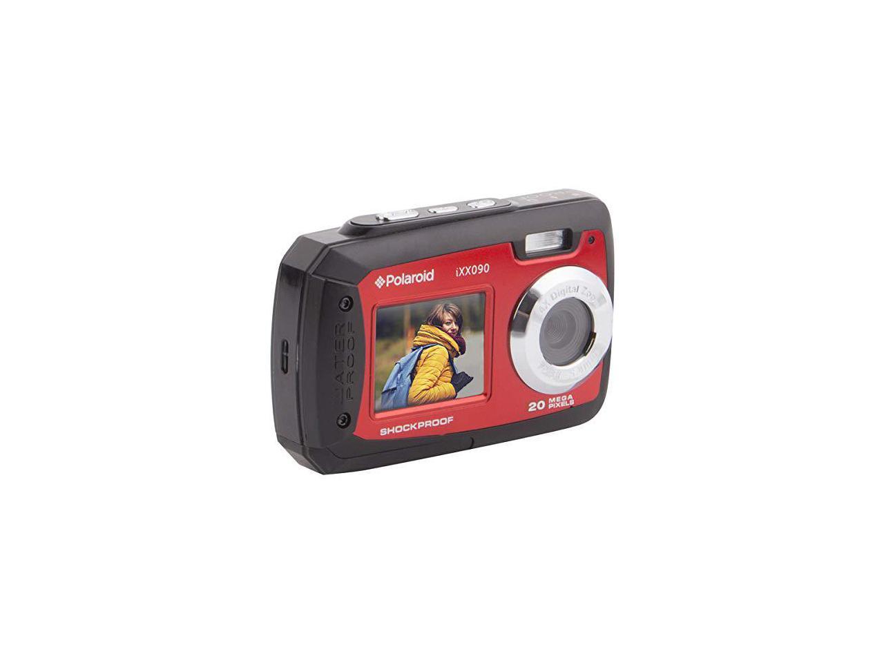 Polaroid iXX090 Dual Screen Shock & Waterproof Digital Camera Red 