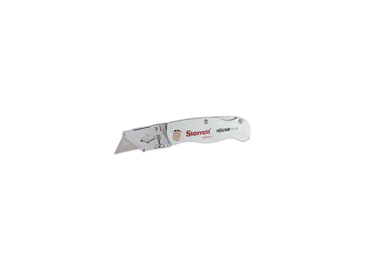 Starrett Exact Plus Aluminum Folding Blade Utility Knife, Model Kuxp010