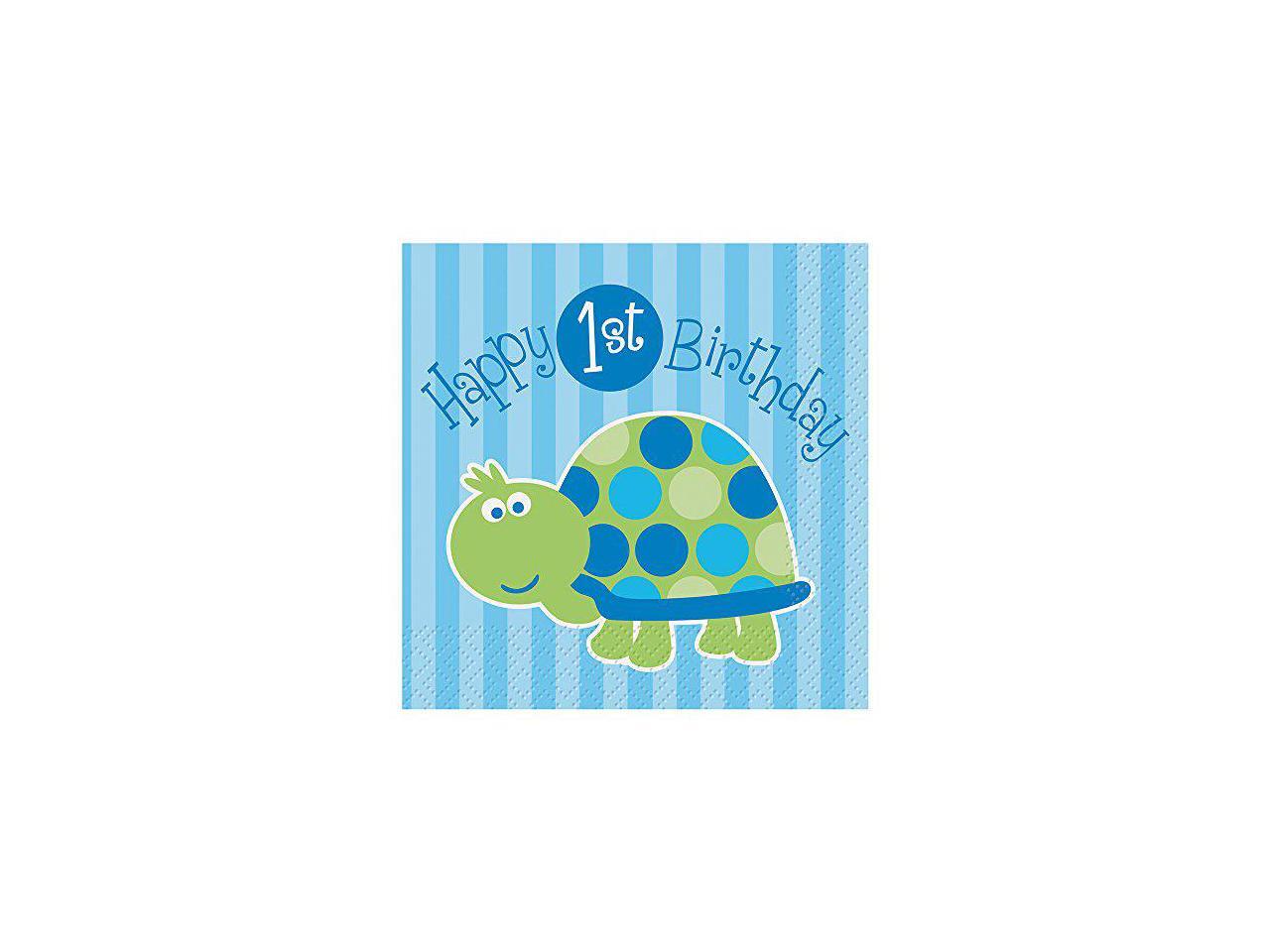 turtle-1st-birthday-beverage-napkins-16ct-newegg