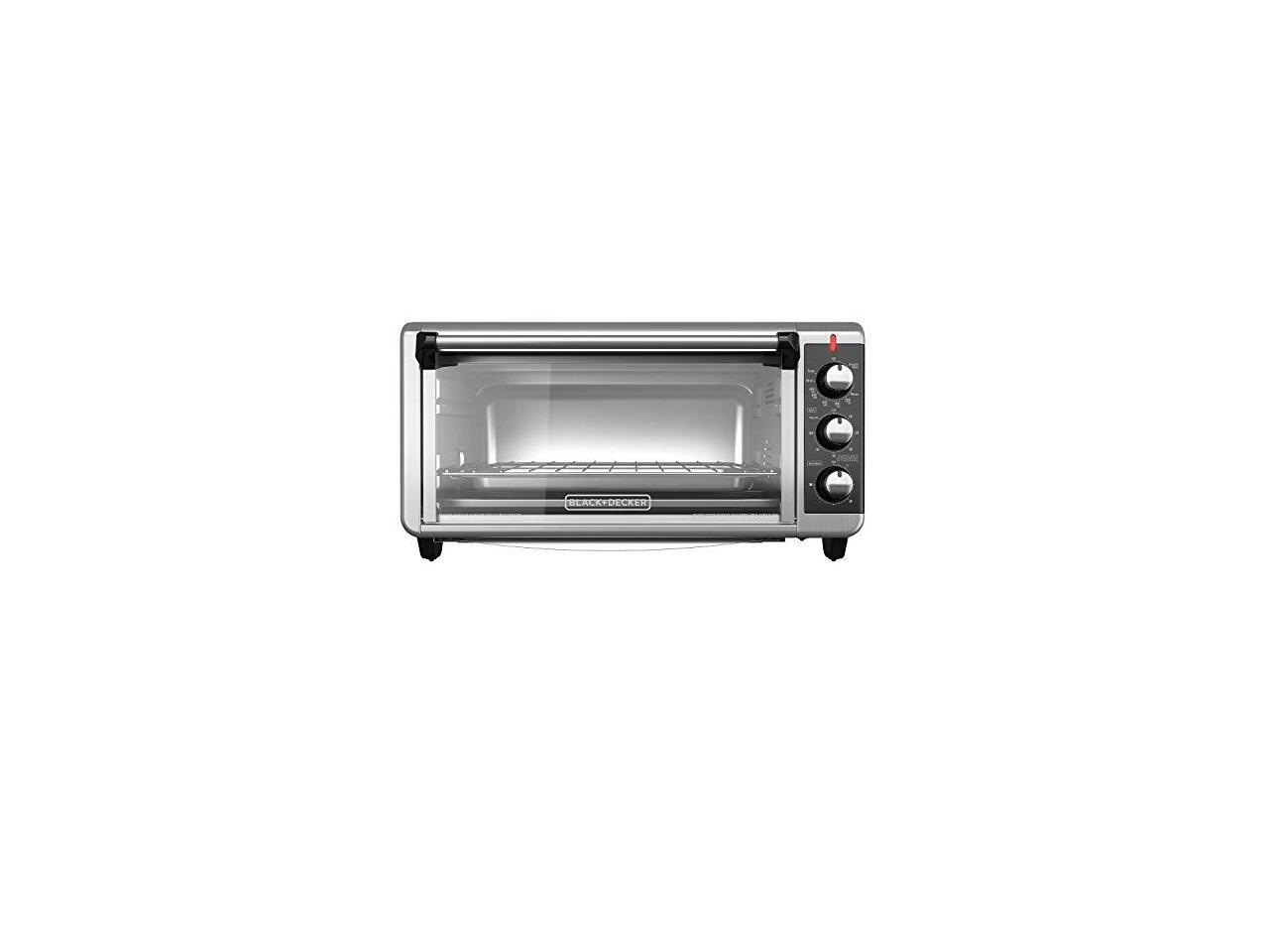 Black & Decker ExtraWide 8Slice Toaster Oven, Black TO3250XSB