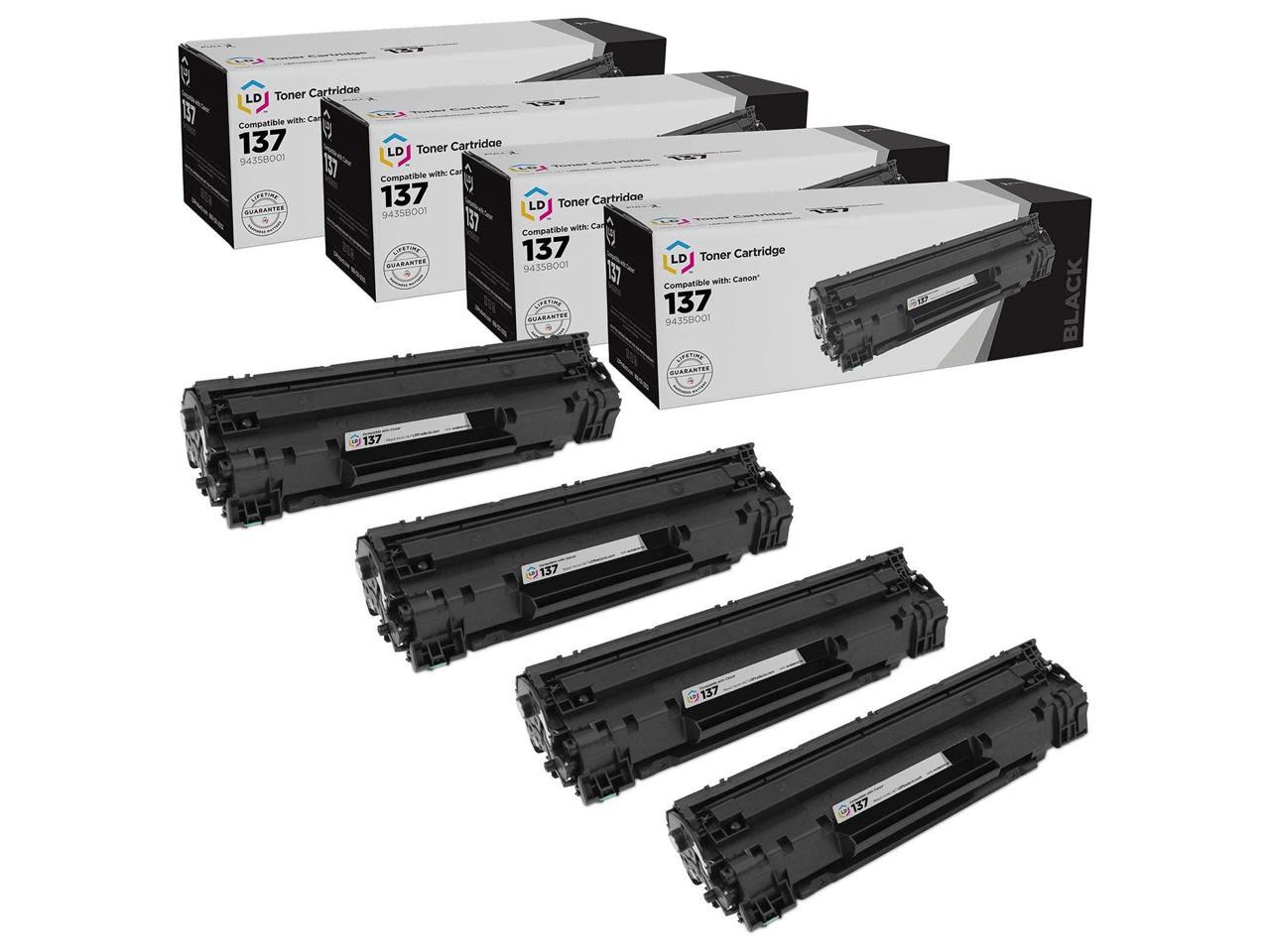 LD Products compatible Toner cartridge Replacements for canon 137 9435B001  (Black, 4-Pack) for ImagecLASS: D570 LBP151dw MF212w MF216n MF217w MF227dw  MF229dw MF232w MF236n MF244dw MF247dw MF249dw 