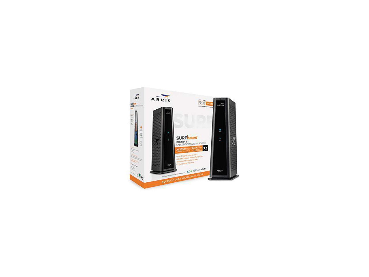 ARRIS SURFboard SBg8300 DOcSIS 31 gigabit cable Modem & Ac2350 WiFi
