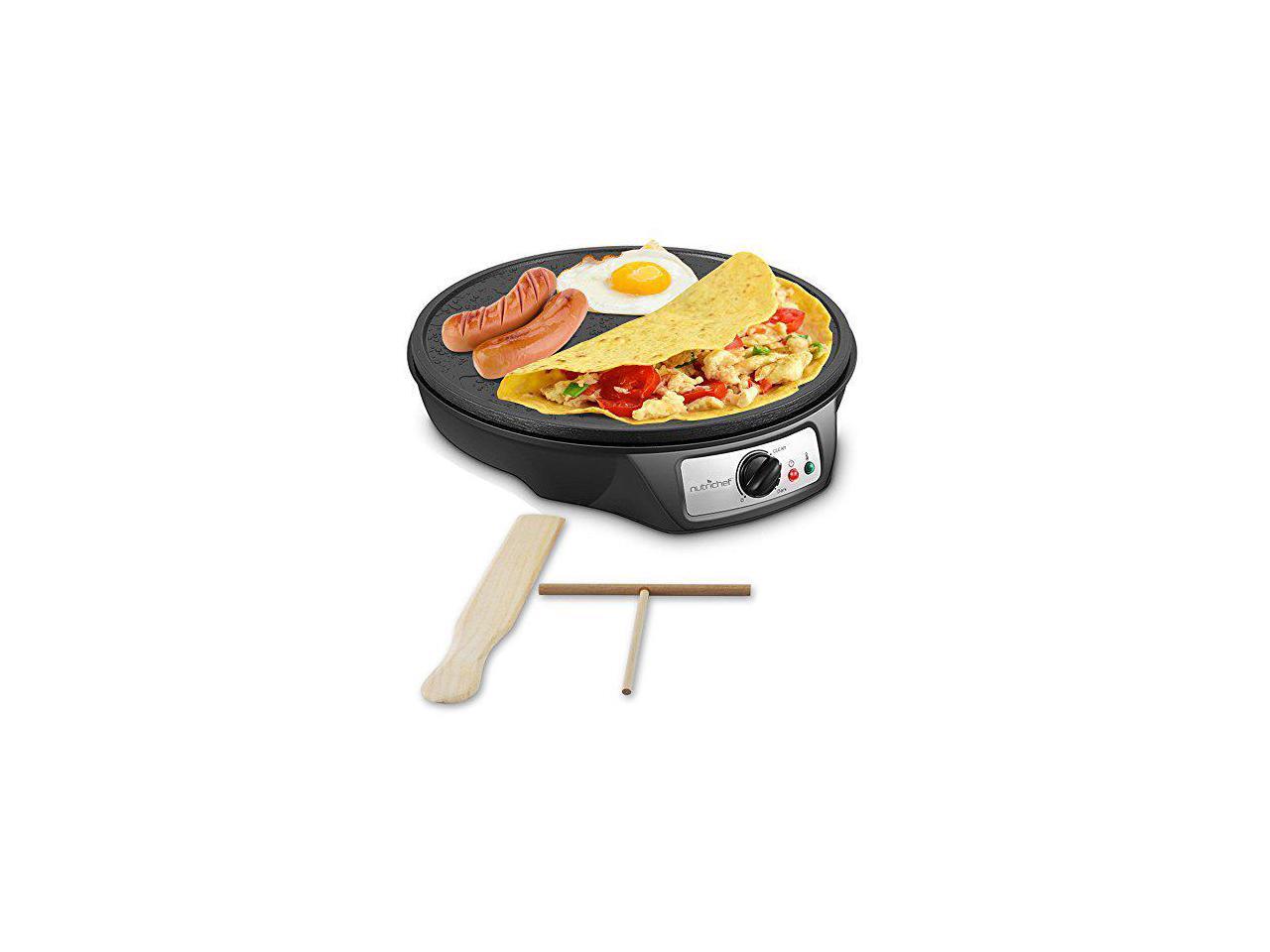 NutriChef PCRM12 Electric Crepe Maker / Griddle, Hot Plate Cooktop