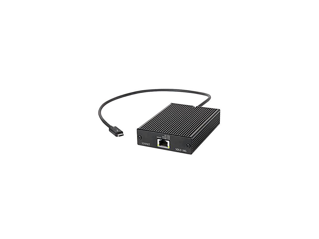 Solo 10G Thunderbolt 3 to 10 Gigabit Adapter with NBASE