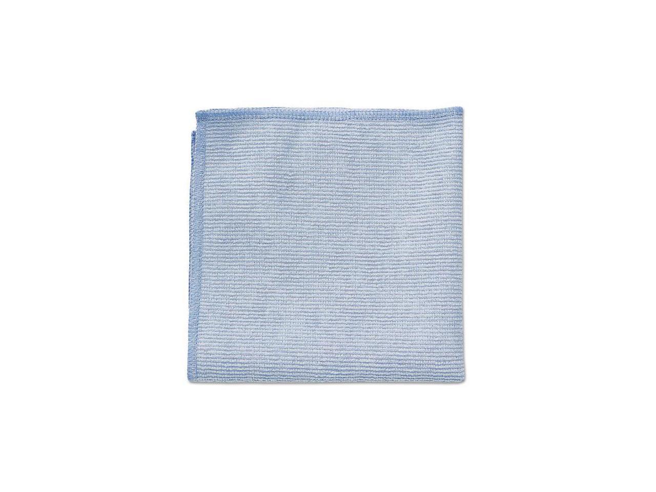 Rubbermaid Commercial Microfiber Cleaning Cloths 12 x 12 Blue 24/Pack ...