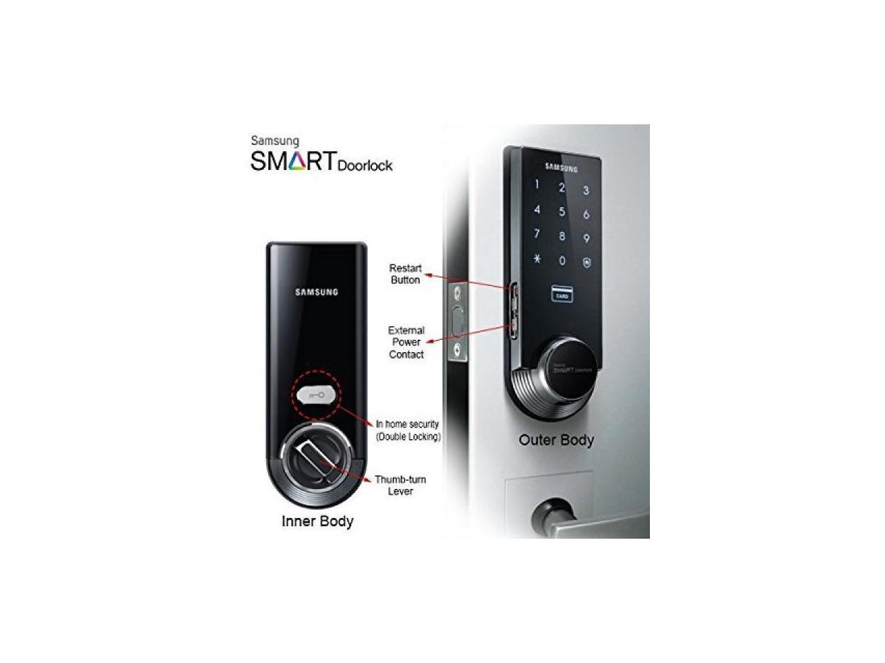 SAMSUNG SMART Digital Door Lock Keyless Deadbolt Lock SHS3321 Deadbolt