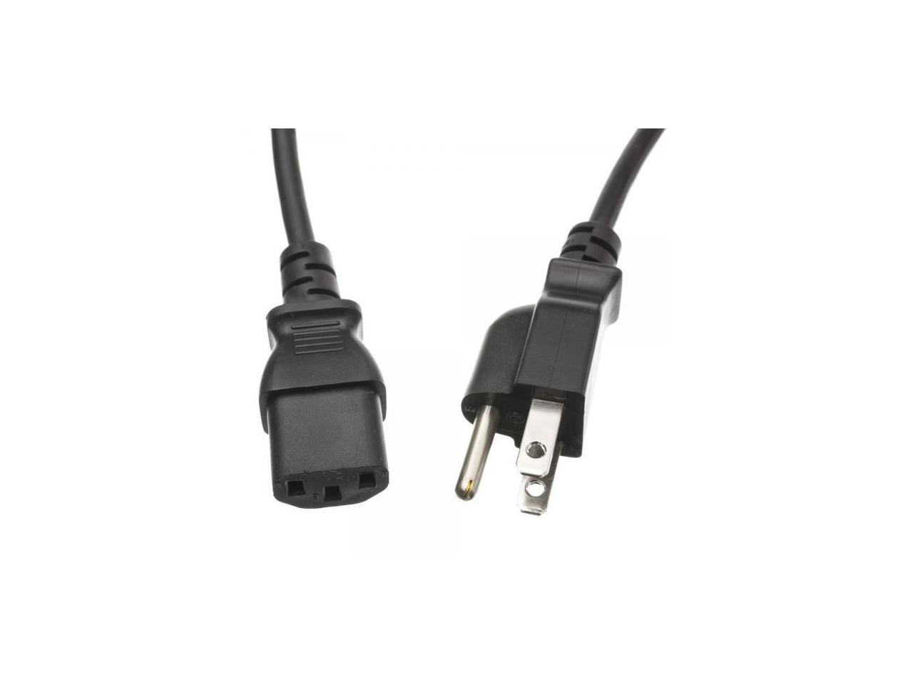 Cable Wholesale Computer / Monitor Power Cord, NEMA 5-15P to C13, 10 ...