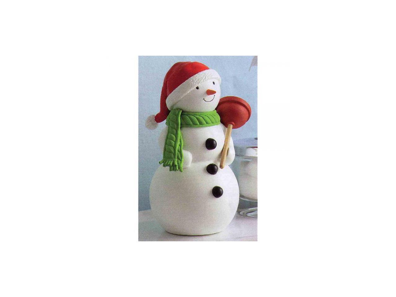 Large Jolly Snowman Light Up Paint Your Own Holiday Ceramic Keepsake