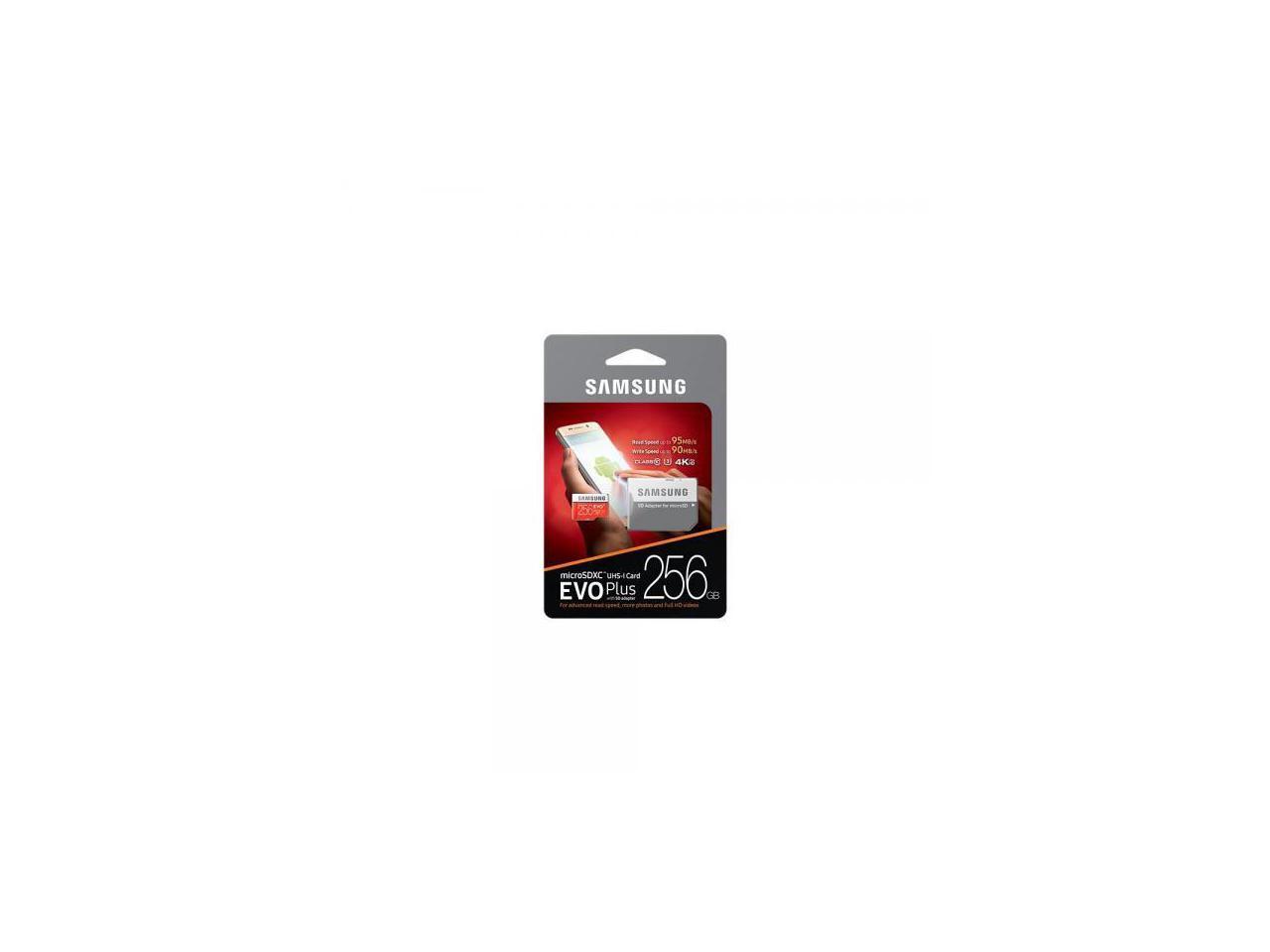 Samsung Evo Plus 256GB MicroSD XC Class 10 Grade 3 UHS-3 Mobile Memory Card  (MB-MC256DA) - Newegg.com