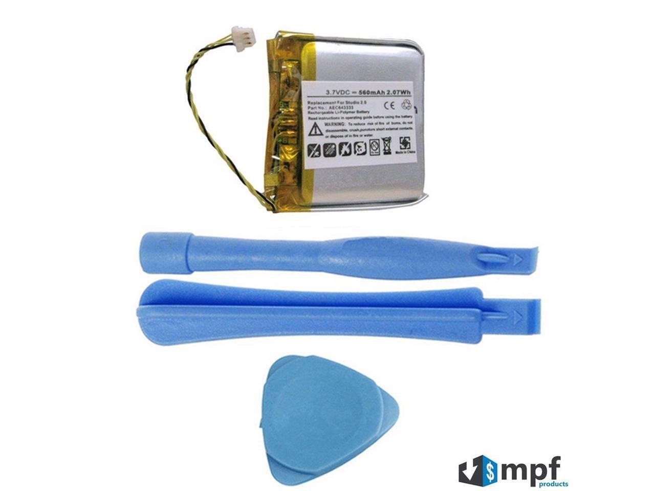 560mAh AEC64333 Battery Replacement for Beats by Dr. Dre Studio 2.0