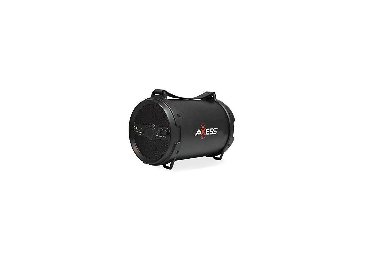 AXESS SPBT1040BK AXESS Portable Bluetooth 2.1 Hi-Fi Cylinder Loud
