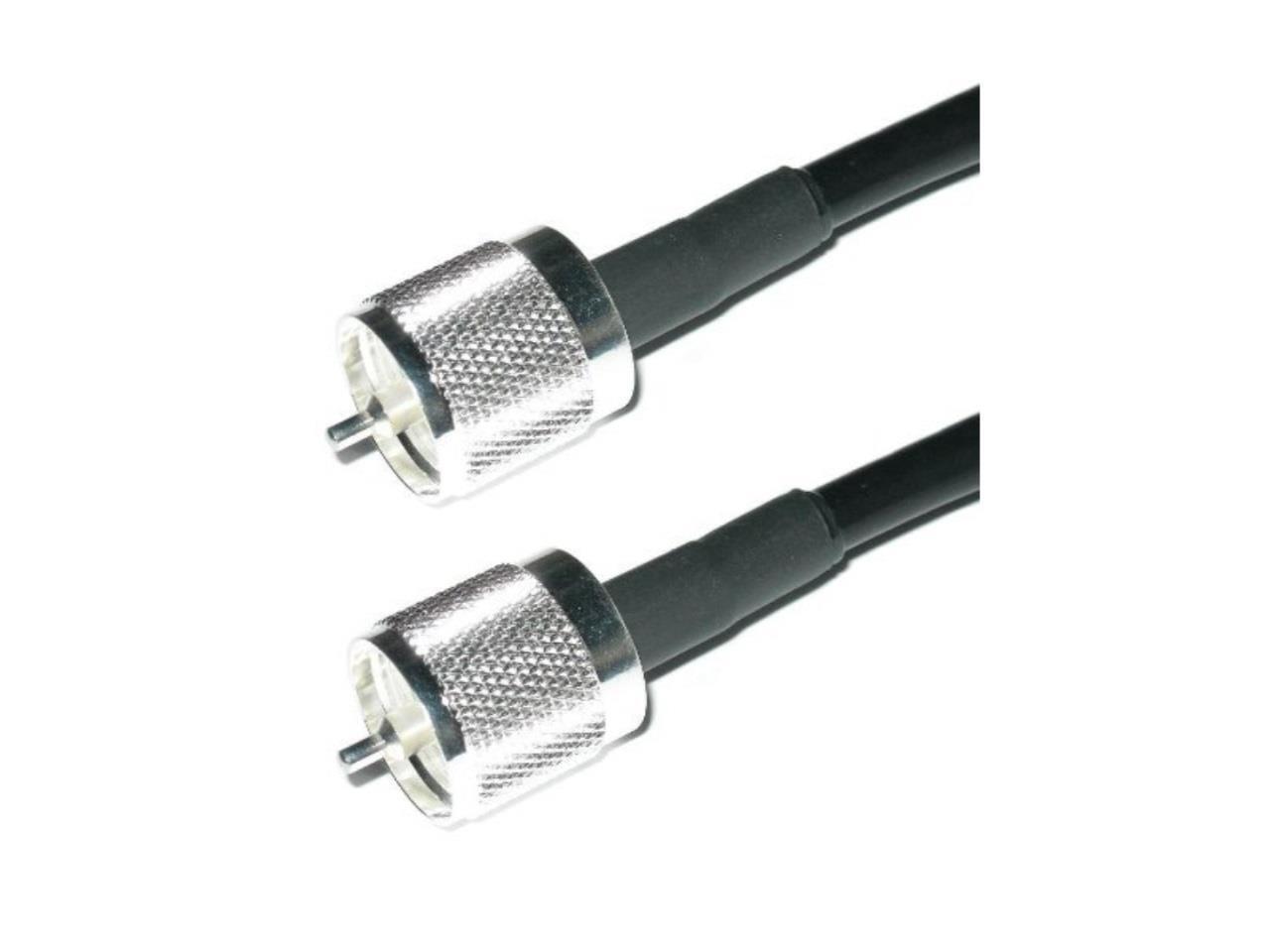 RG-8X Mini-8 Antenna Cable w// BNC male /& UHF SO239 female Connectors 6FT