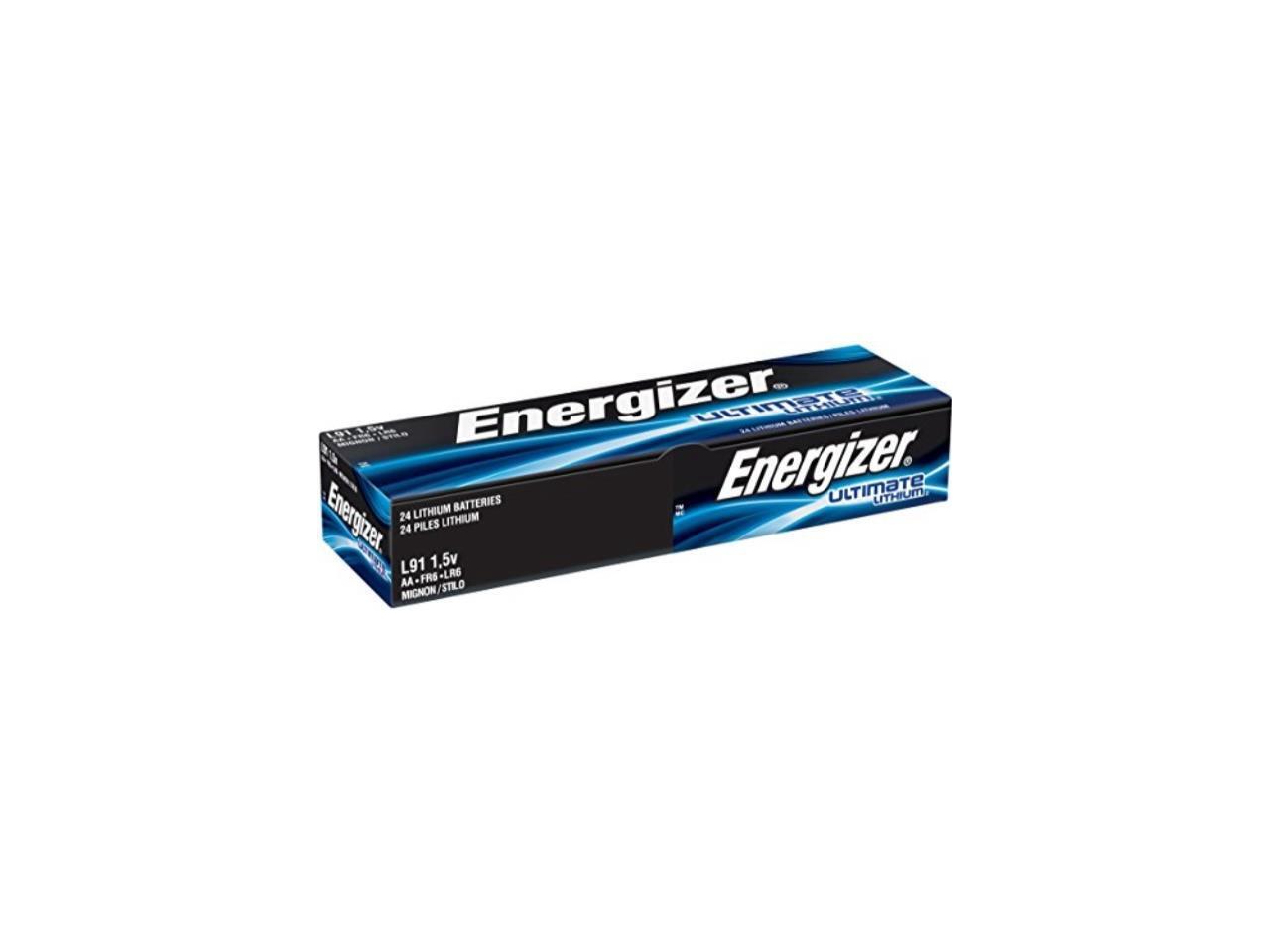 24-Pack AA Energizer Ultimate Lithium (L91) 1.5 Volt ...