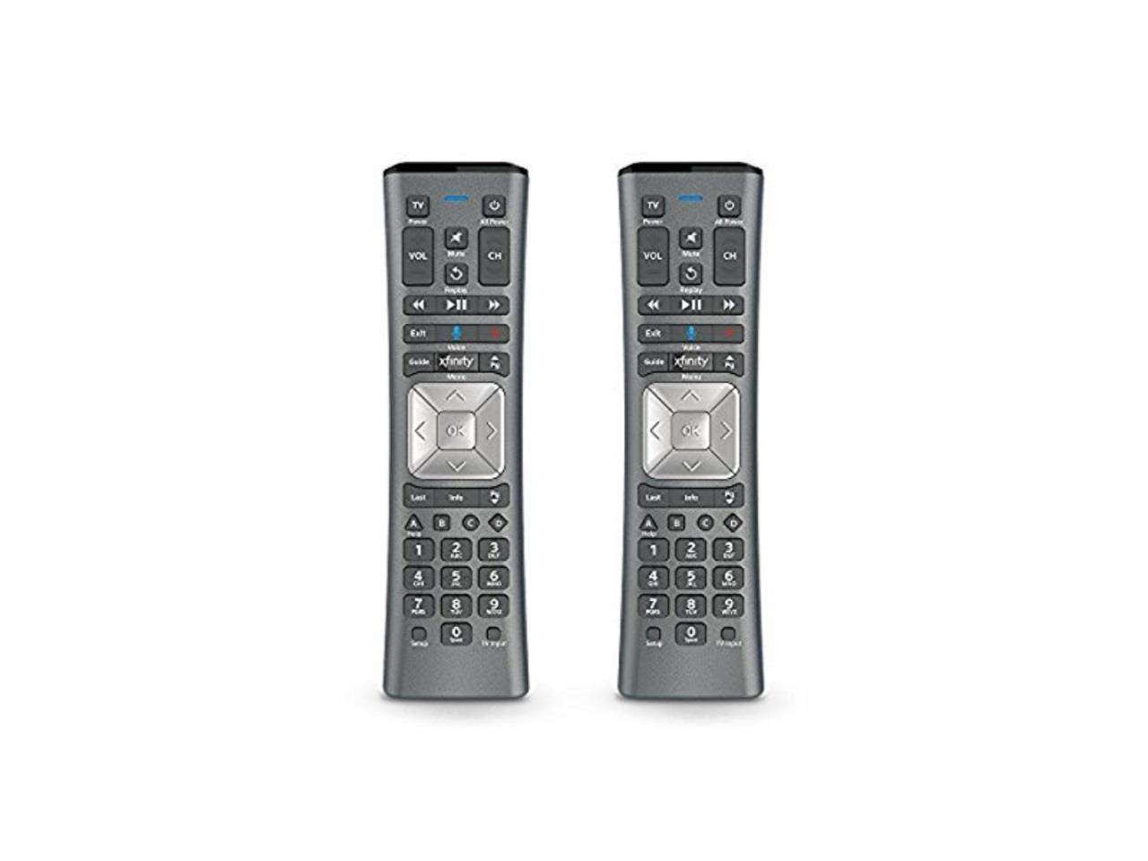 set of two xfinity comcast xr11 voice activated backlit remote control