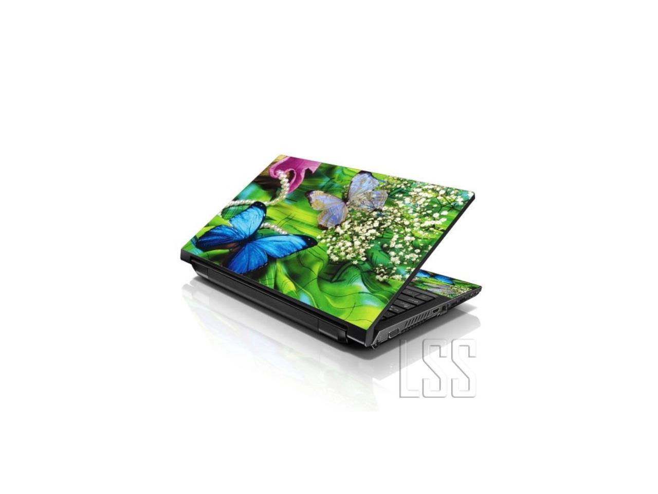 Multi Colored Floral LSS 17 17.3 inch Laptop Notebook Skin Sticker Cover Art Decal Fits 16.5 17 17.3 18.4 19 HP Dell Apple Asus Acer Lenovo Asus Compaq Free 2 Wrist Pad Included 