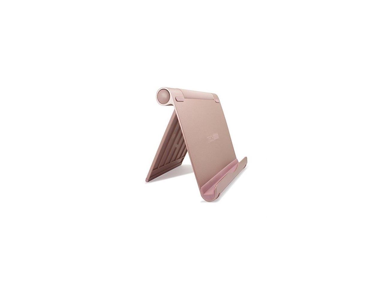 E-Readers and Smartphones iPad Pro Stand XL-Size Stand TechMatte Multi-Angle Aluminum Holder for iPad Pro 12.9 10.5 9.7 inch Tablets Rose Gold 