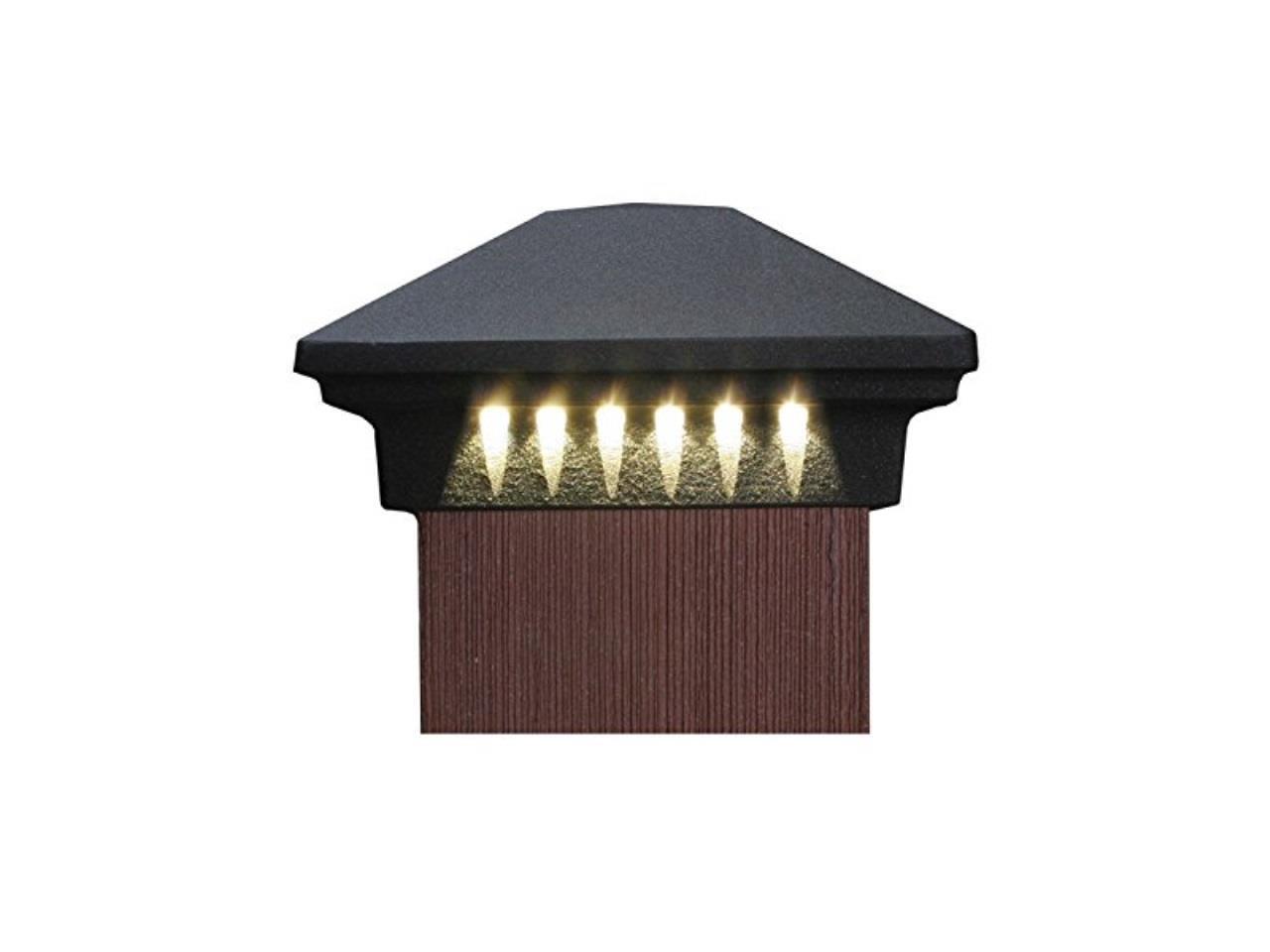 led post cap light by dekor cast aluminum,12vdc transformer required