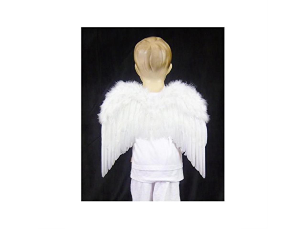 White Marabou Feather Headband Angel Halo for Children and Adults TM FashionWings 