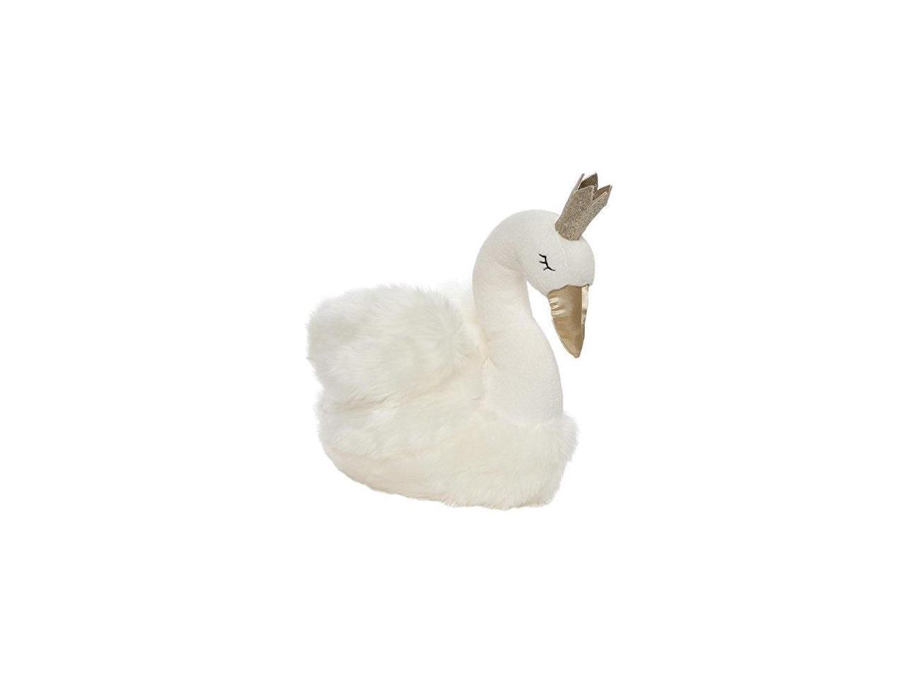 plush swan with crown