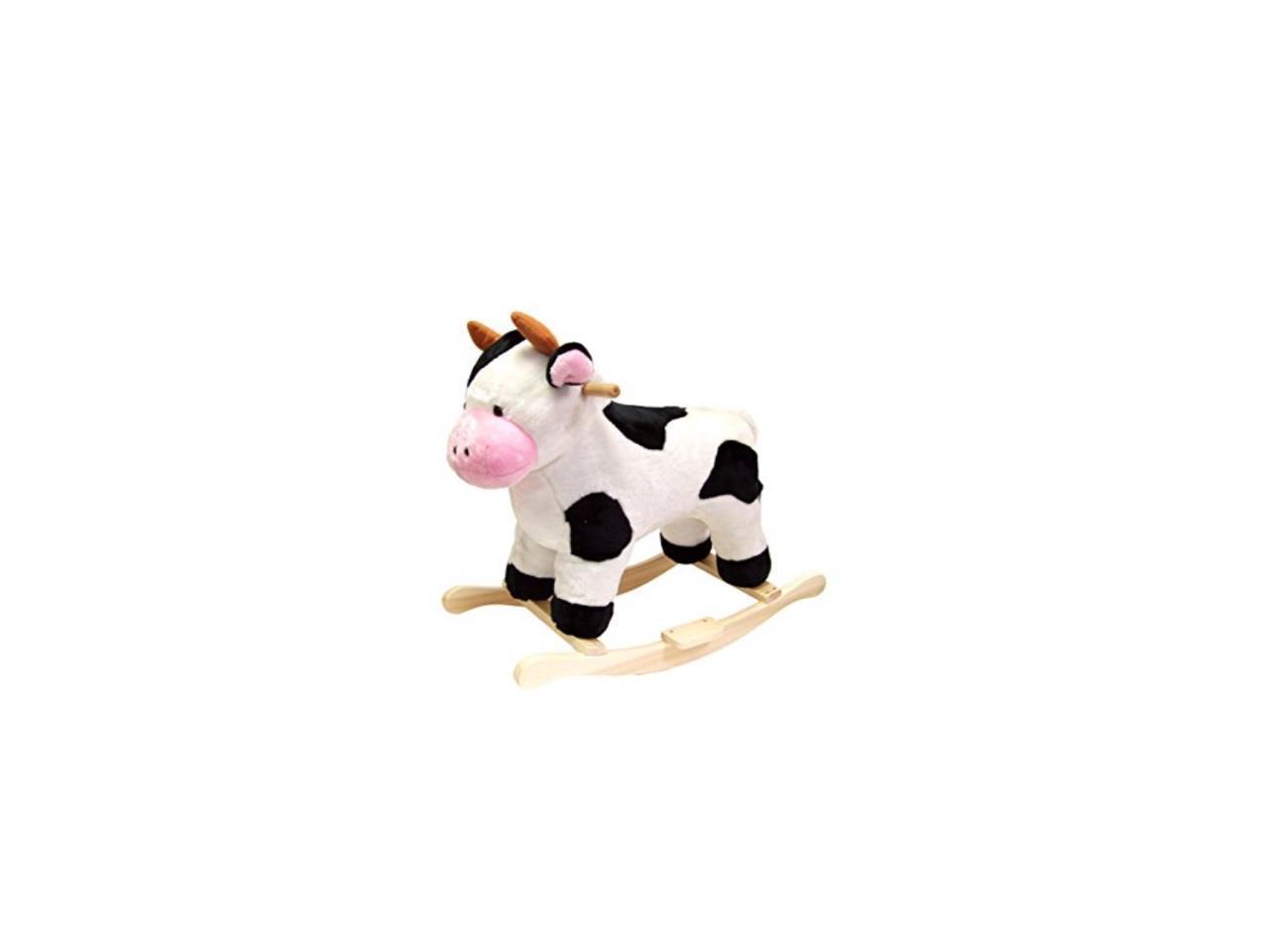 happy trails plush rocking cow