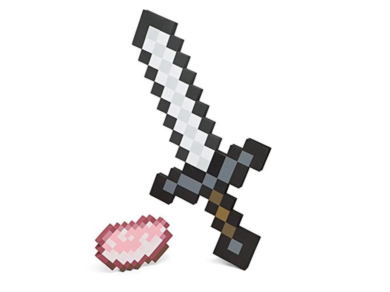 Minecraft Iron Sword Porkchop Foam Adventure Kit Newegg Com