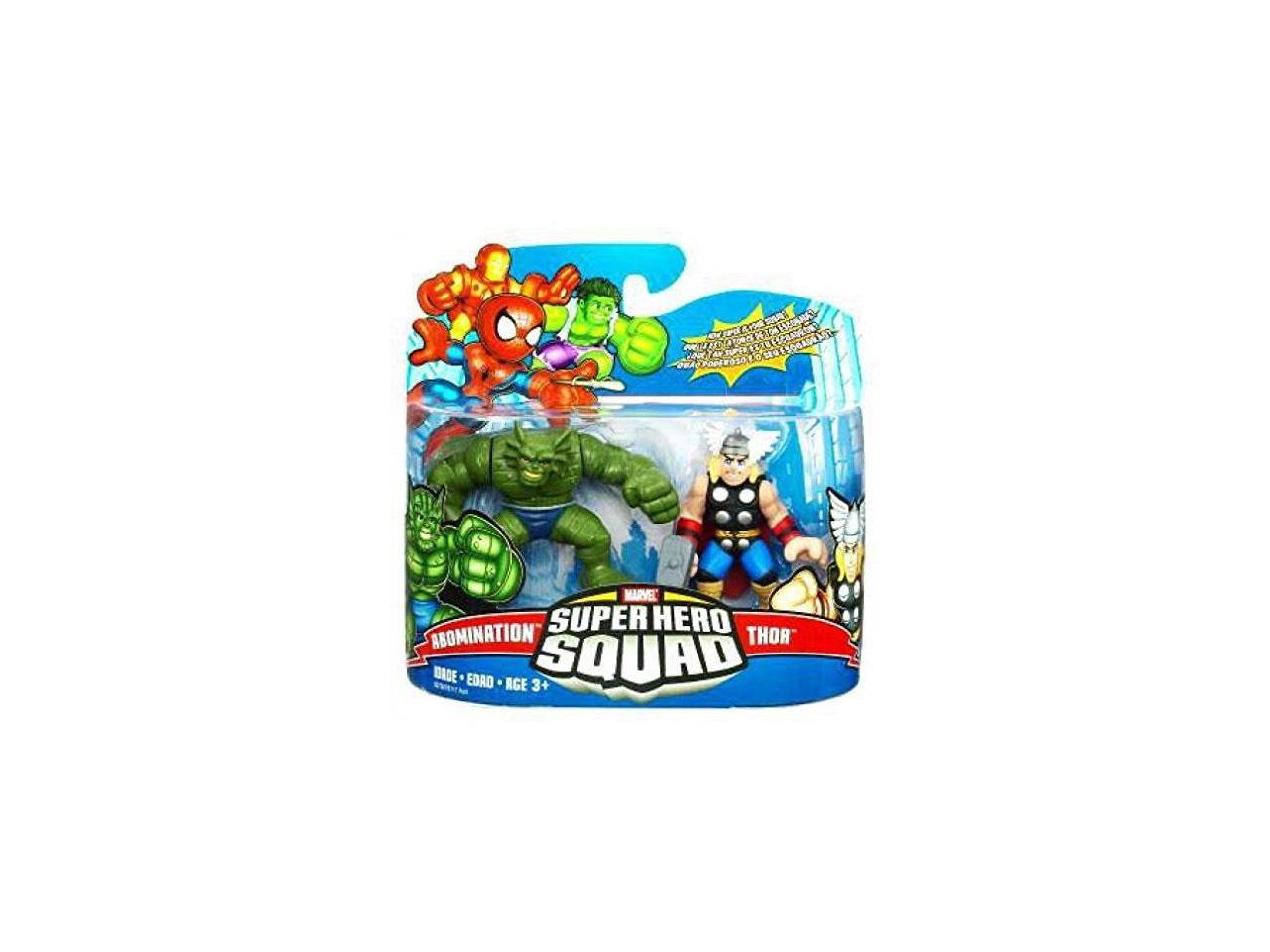 Marvel Superhero Squad Series 17 Mini 3 Inch Figure 2pack Thor Abomination Newegg Com - build a plane game roblox tigercaptian