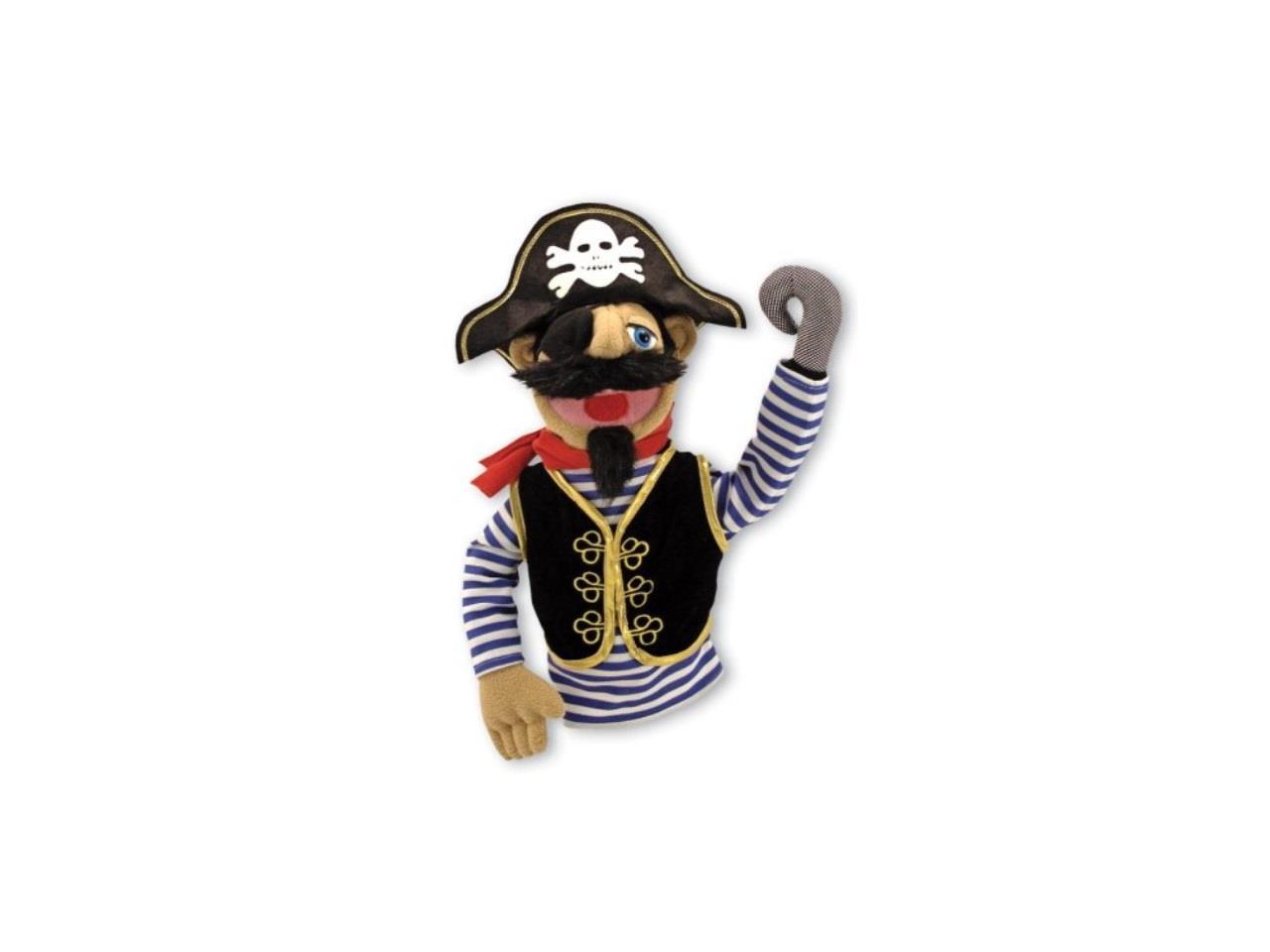 Puppets & Puppet Theaters, Animated Gestures, Inspires Creativity, 38.1 cm H x 12.7 cm W x 16.51 cm L Melissa & Doug Pirate Puppet with Detachable Wooden Rod