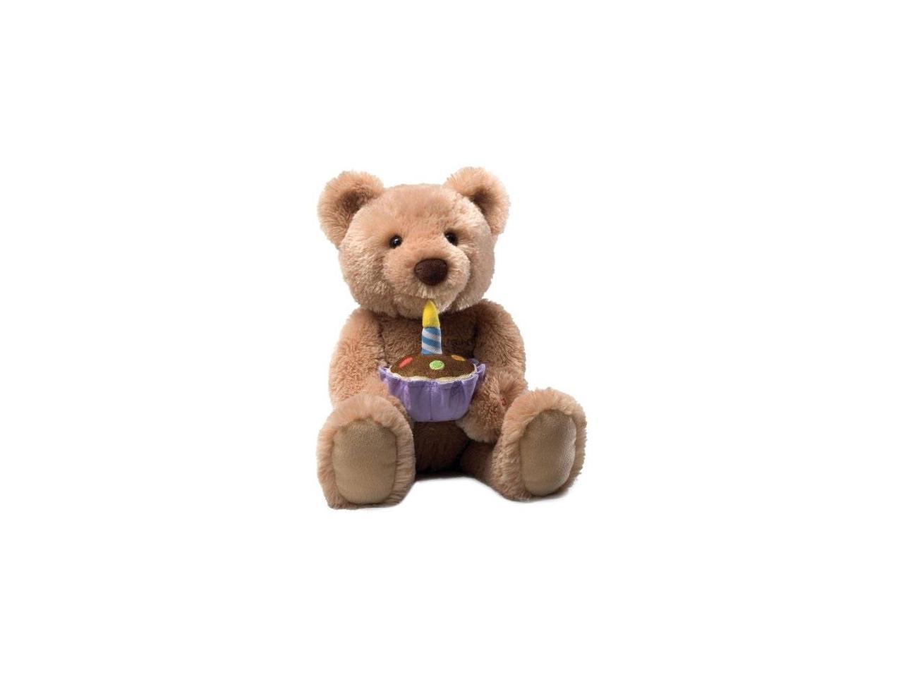 gund birthday teddy bear animated musical stuffed animal