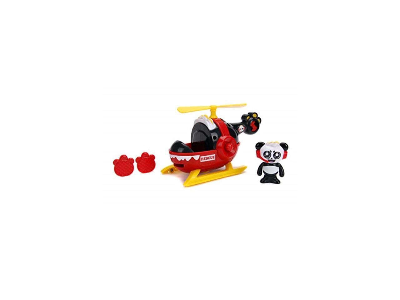 jada toys ryan s world helicopter with combo panda figure 6 feature vehicle red newegg com