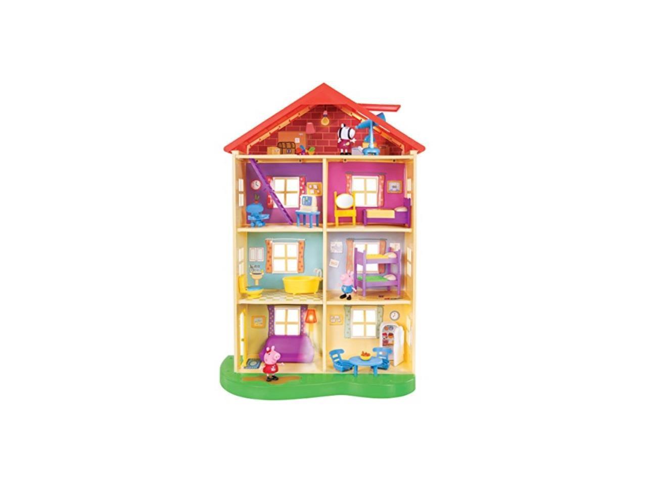 peppa pig's lights & sounds family home feature playset