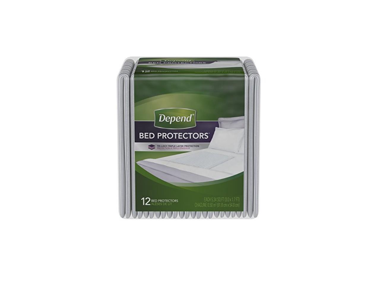 depend incontinence bed protectors, disposable underpad, overnight