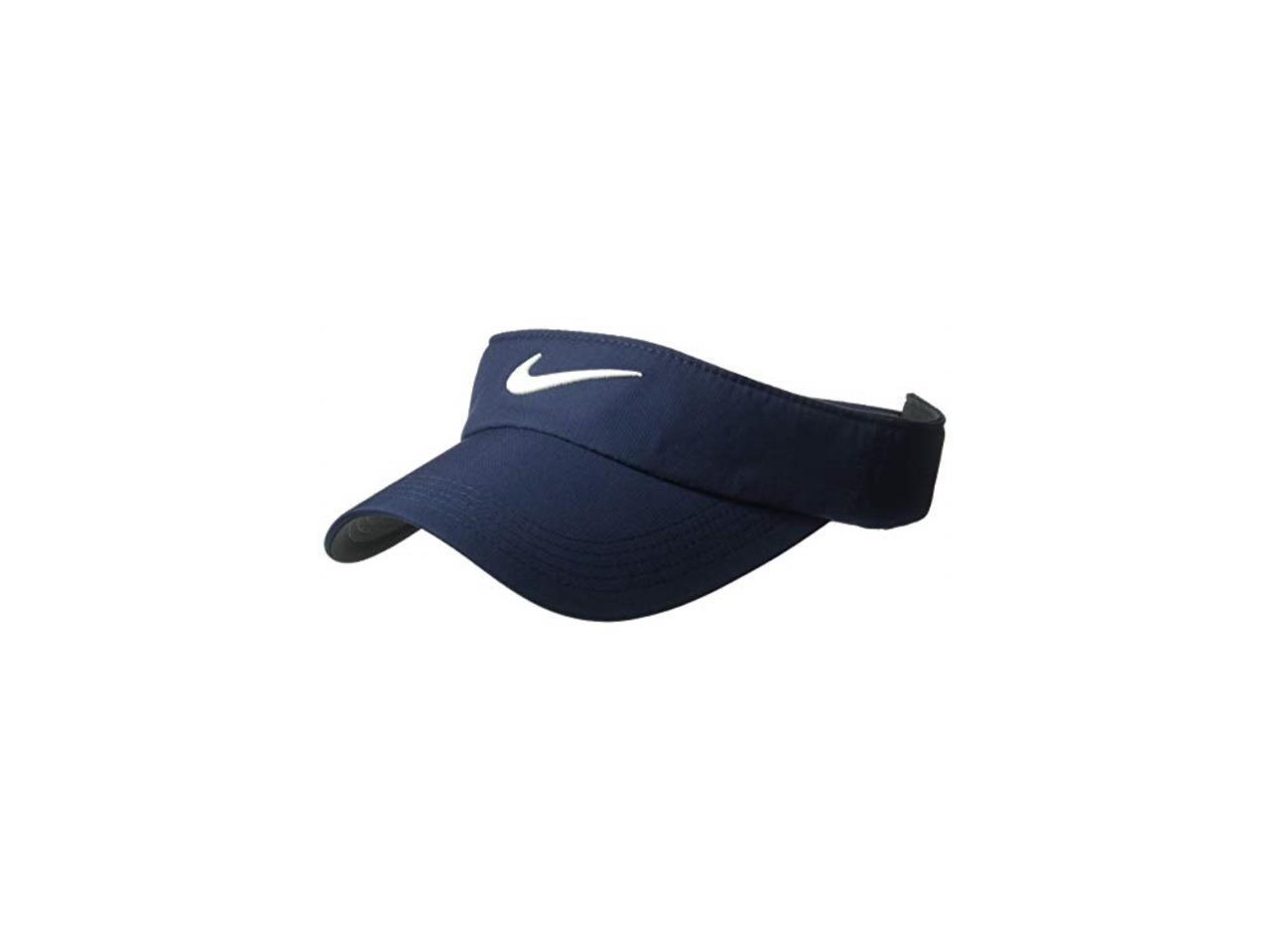 Unisex Nike Golf Visor Drifit Adjustable Sun Visor For Women And Men Obsidian Anthracite White Newegg Com