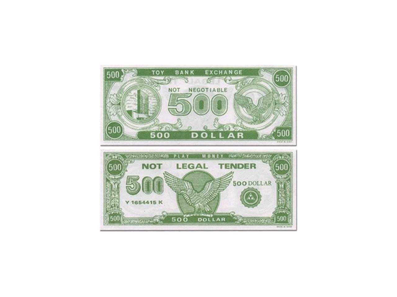 paper play money 1000 500 bills per package neweggcom