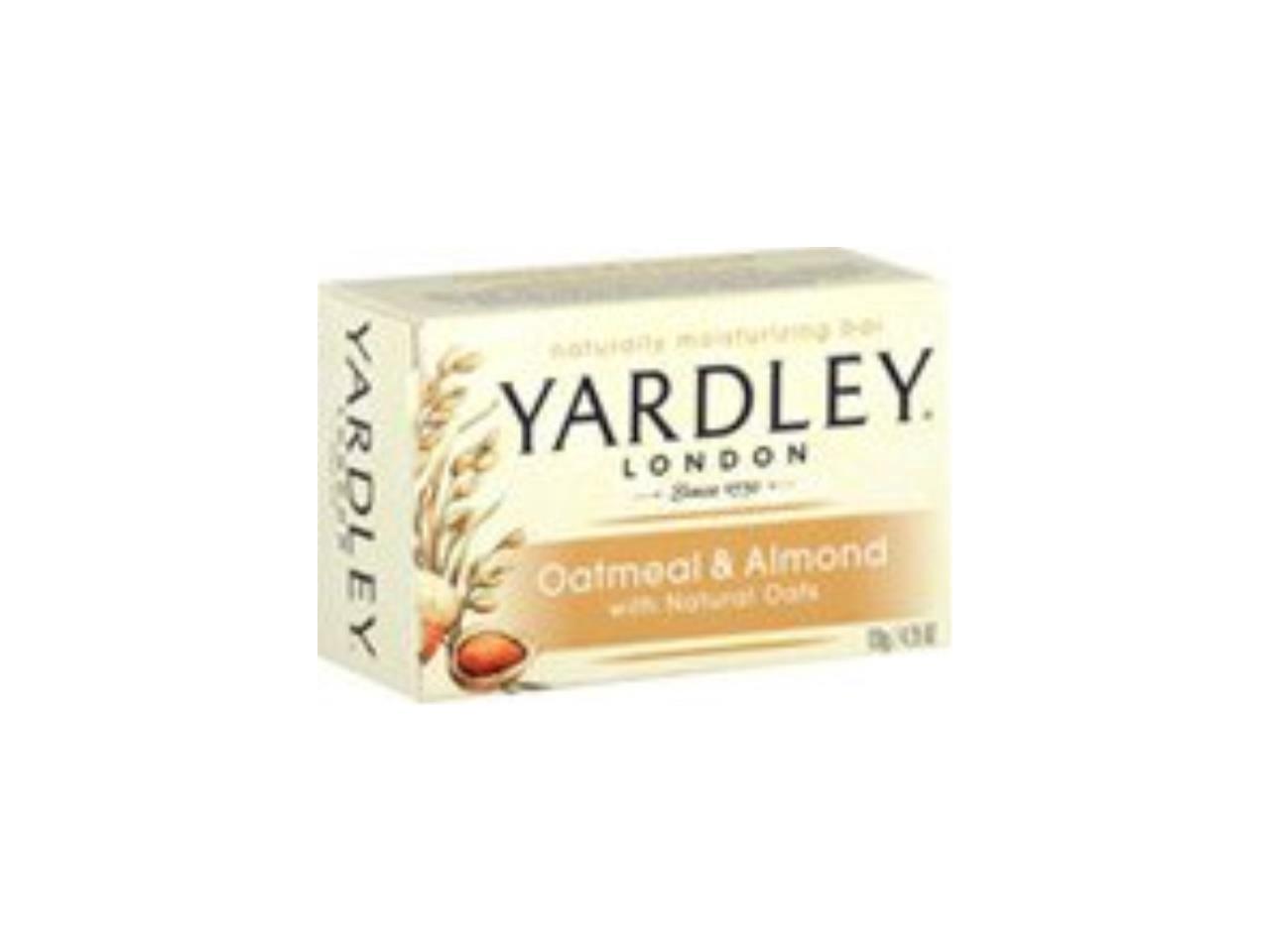 yardley soap oatmeal and almond, 4.25 oz pack of 3