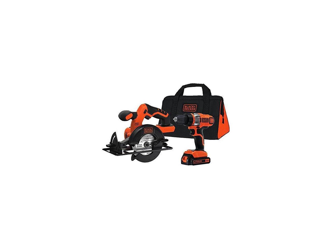 black+decker 20v max cordless drill combo kit, 2tool bdcd220cs