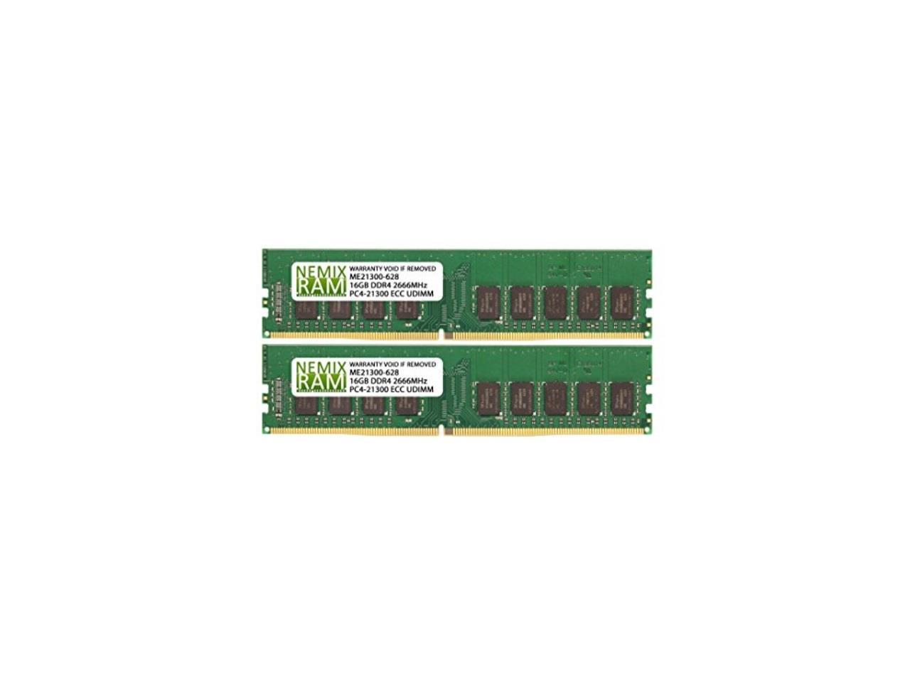 NEMIX RAM 16GB (2x8GB) DDR4-2666MHz PC4-21300 ECC RDIMM 1Rx8 1.2V