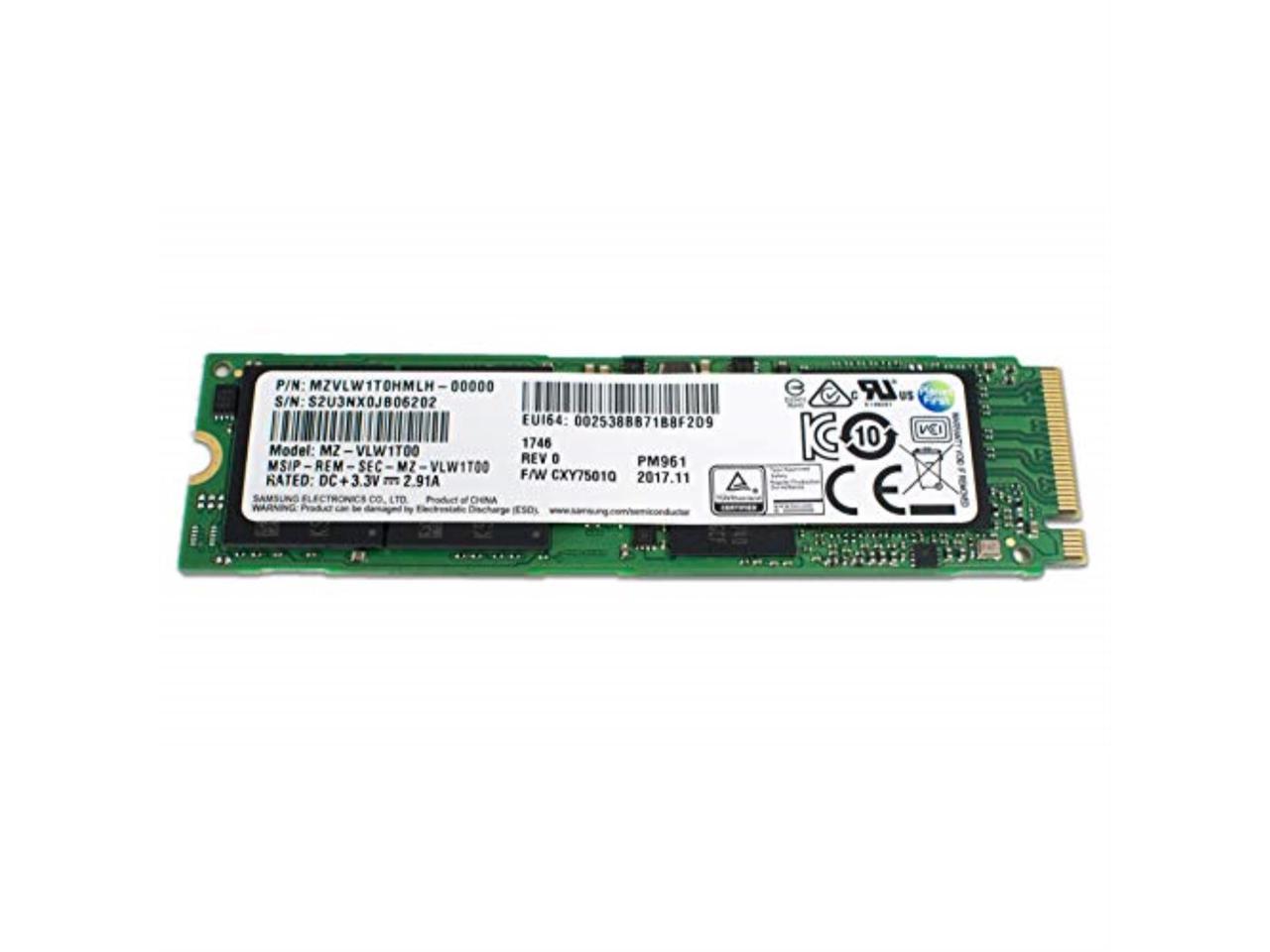 Lenovo Samsung 960 Pro PM961 - 1TB NVMe M.2 NGFF SSD PCIe 3.0 x4 80mm  (2280) PCI Express M2 Gen3 Solid State Drive 00UP414