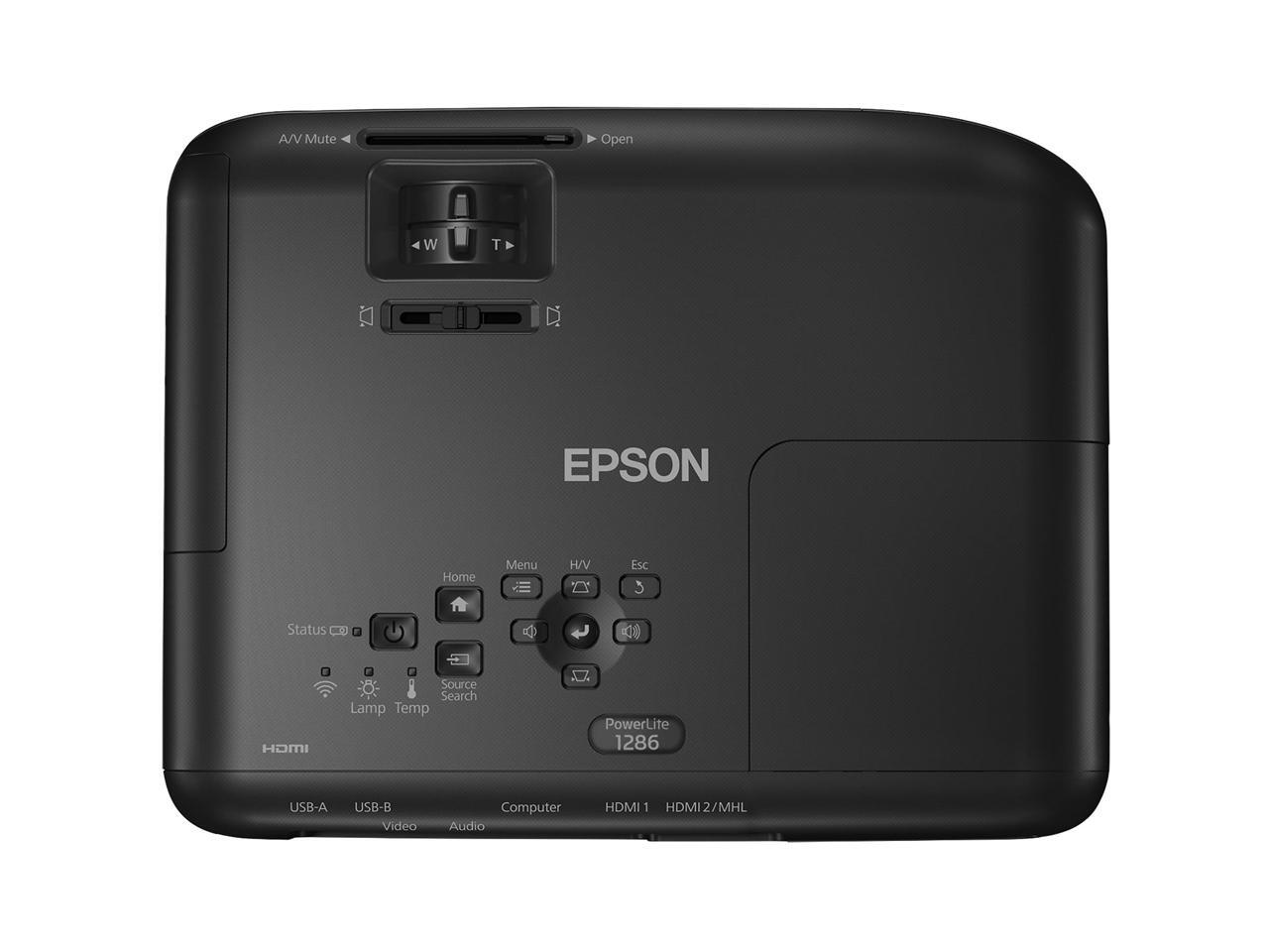 Epson PowerLite 1286 Wireless WUXGA 3LCD FHD Portable Projector with