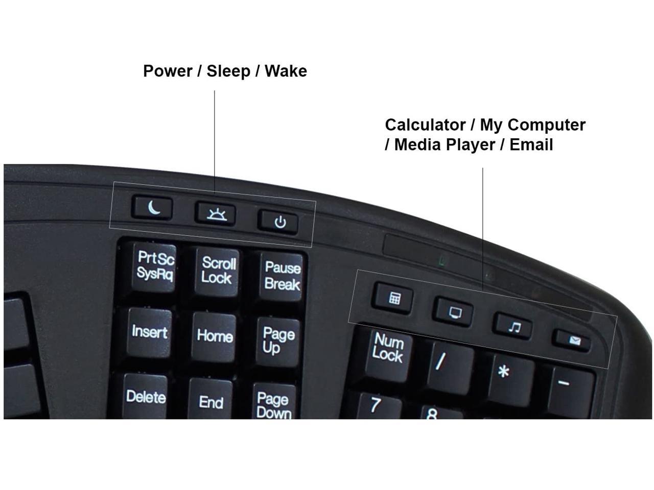 ERGONOMIC TOUCHPAD KEYBOARD USB