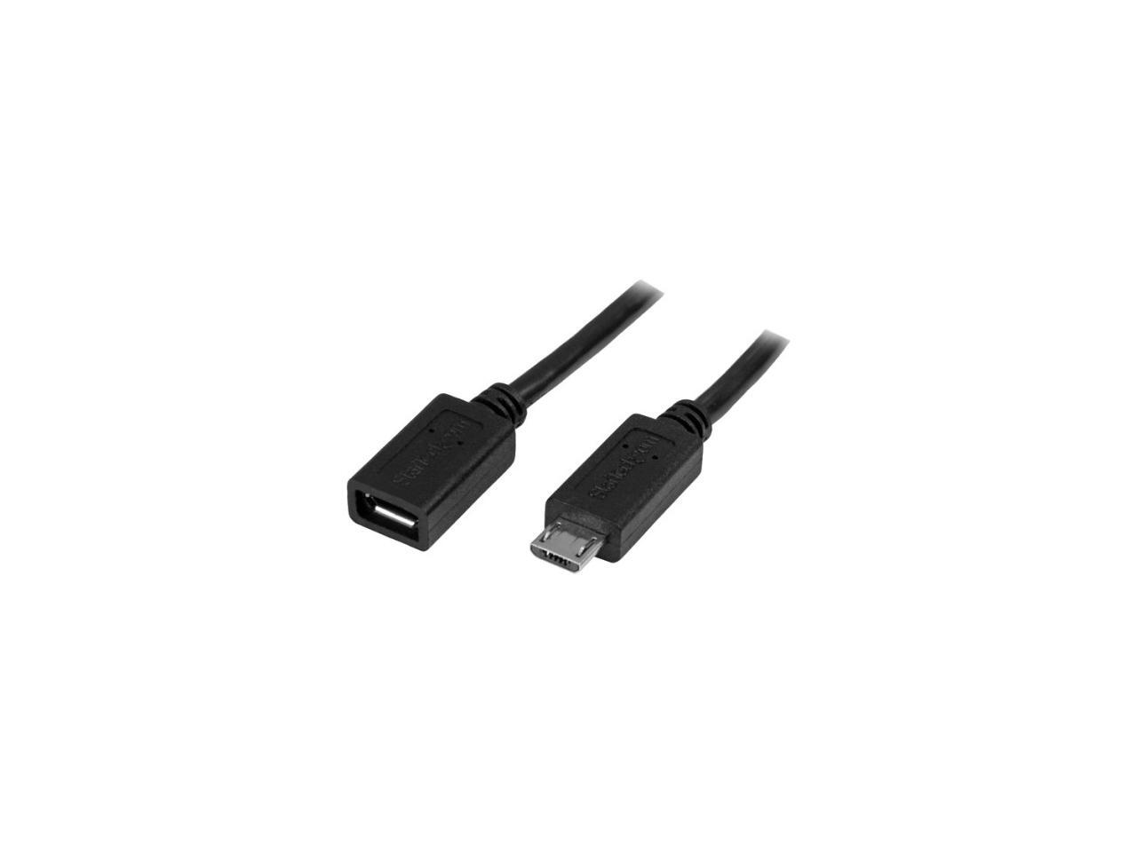 0.5m 20in MicroUSB Extension Cable M/F Micro USB Male