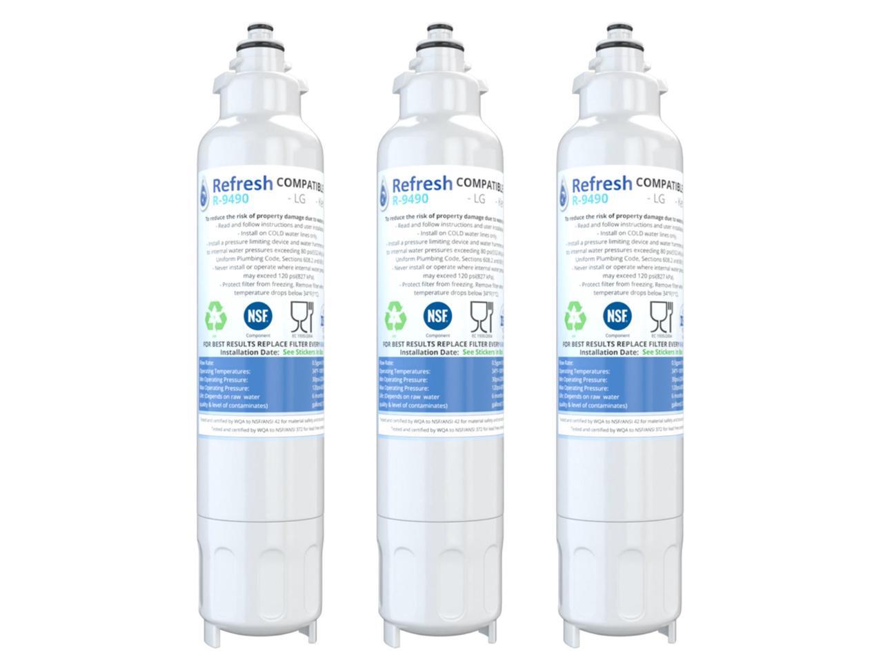 Replacement Water Filter for LG LFX33975ST01 Refrigerators 2 Pack