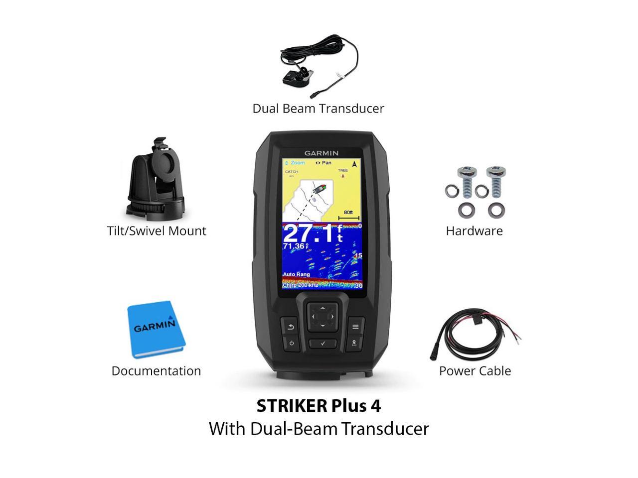 Garmin STRIKER Plus 4 with DualBeam Transducer, 4 inches