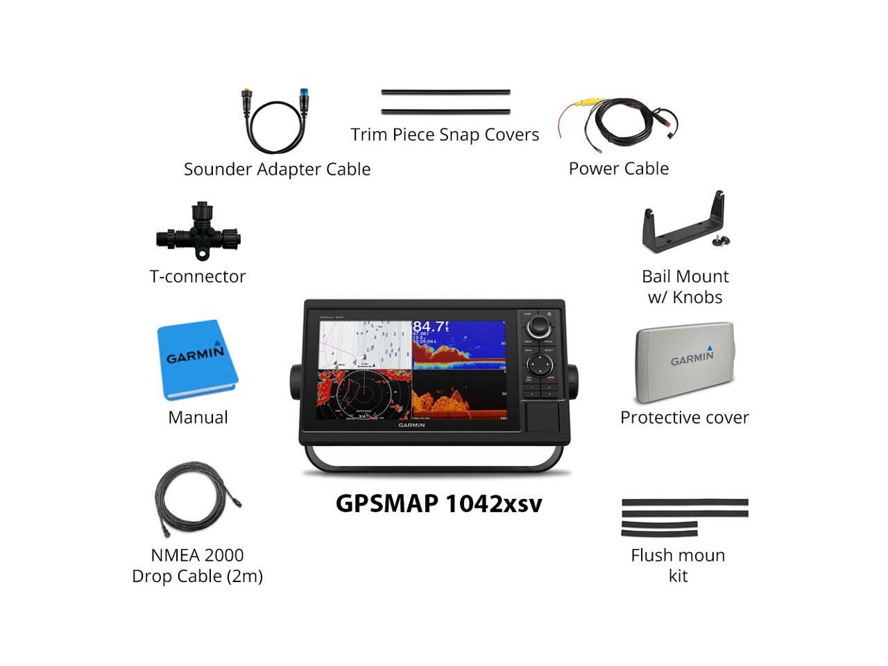 Garmin GPSMAP 1042xsv 10-inch Touchscreen Chartplotter and Sonar