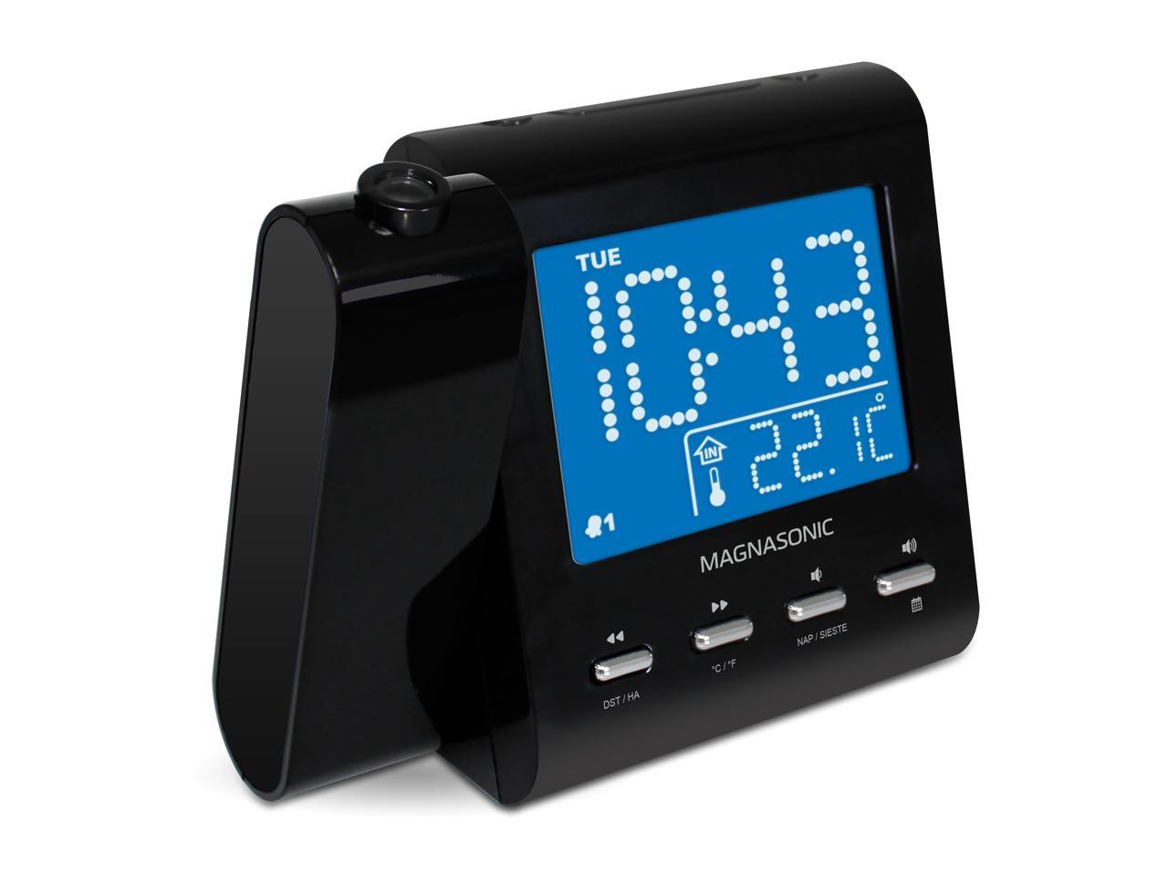 Magnasonic Projection Alarm Clock with AM/FM Radio, Battery Backup